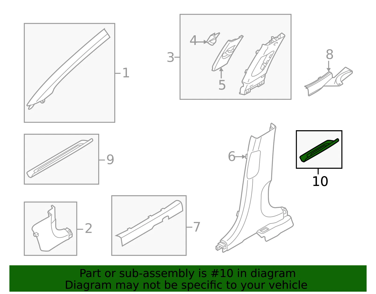 Rear Sill Plate - Kia (85887-Q5000WK) - view 2