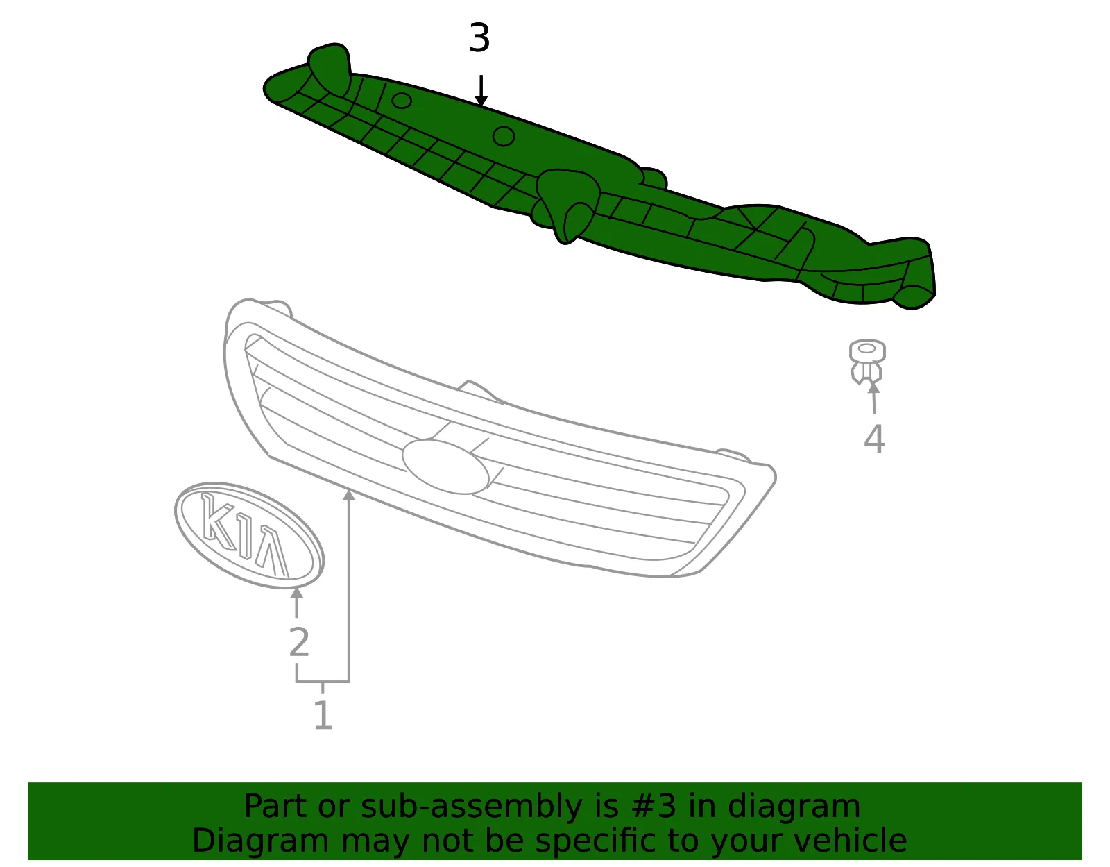 Support Panel - Kia (86353-2G500) - view 2