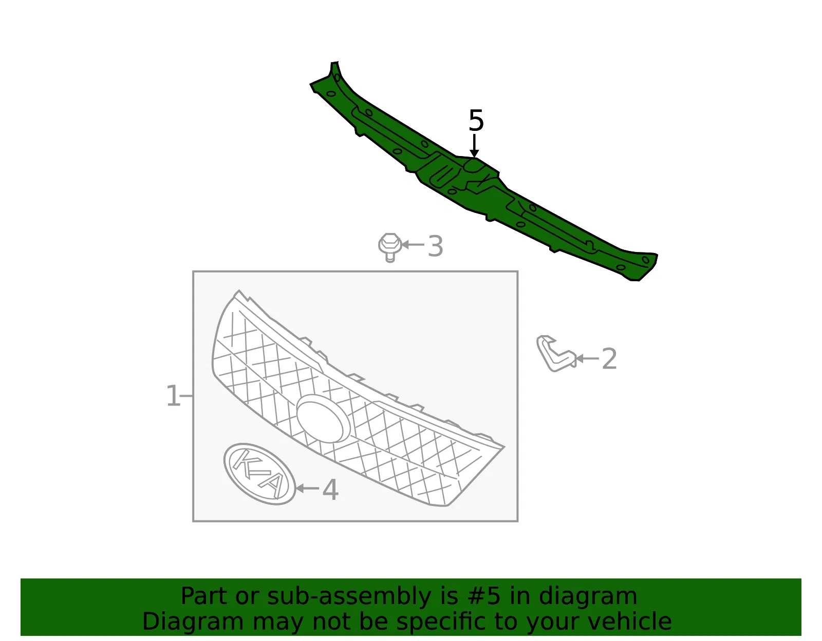 Cover Panel - Kia (86361-2F500) - view 2
