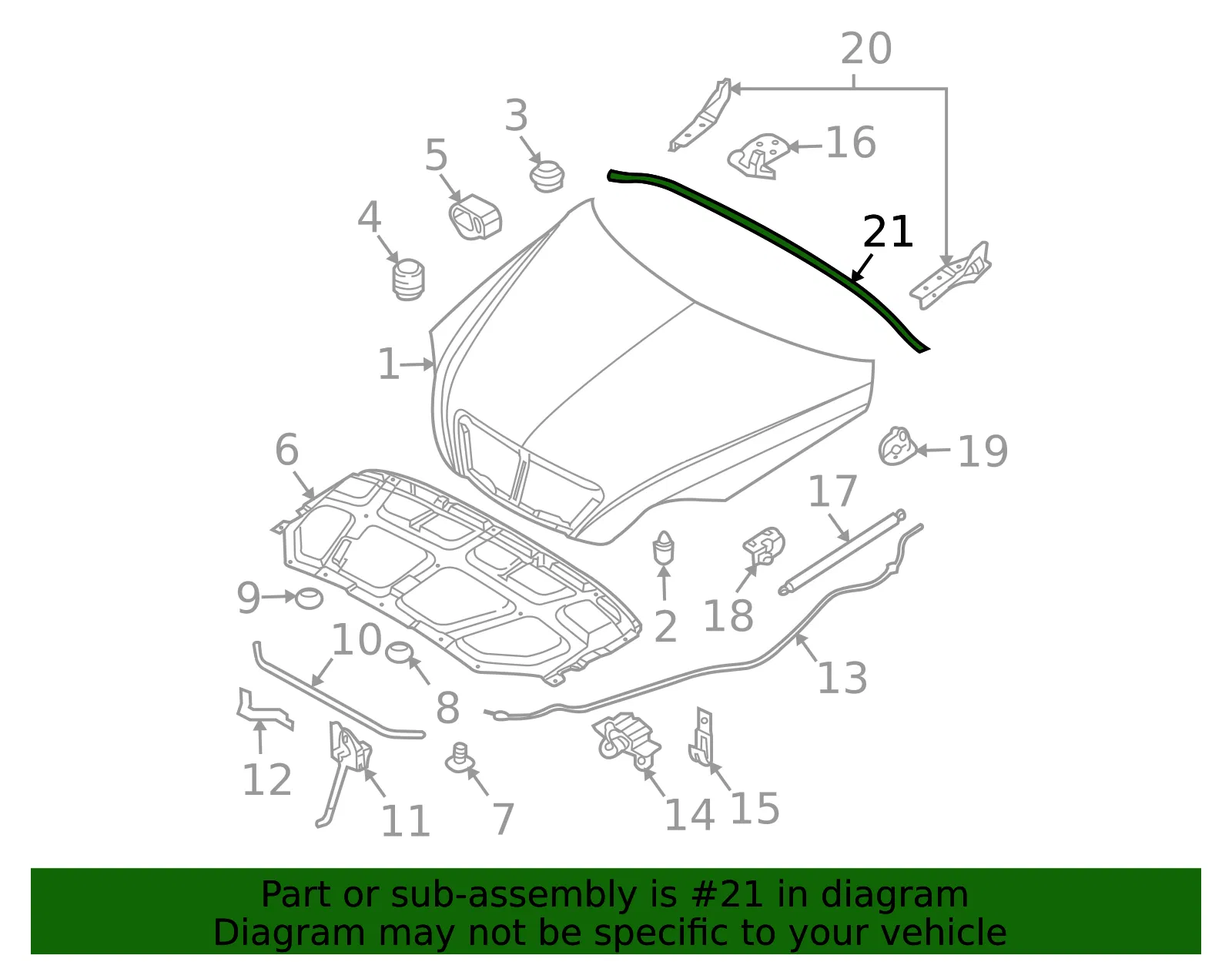 Rear Seal - Kia (86430-3E000) - view 2