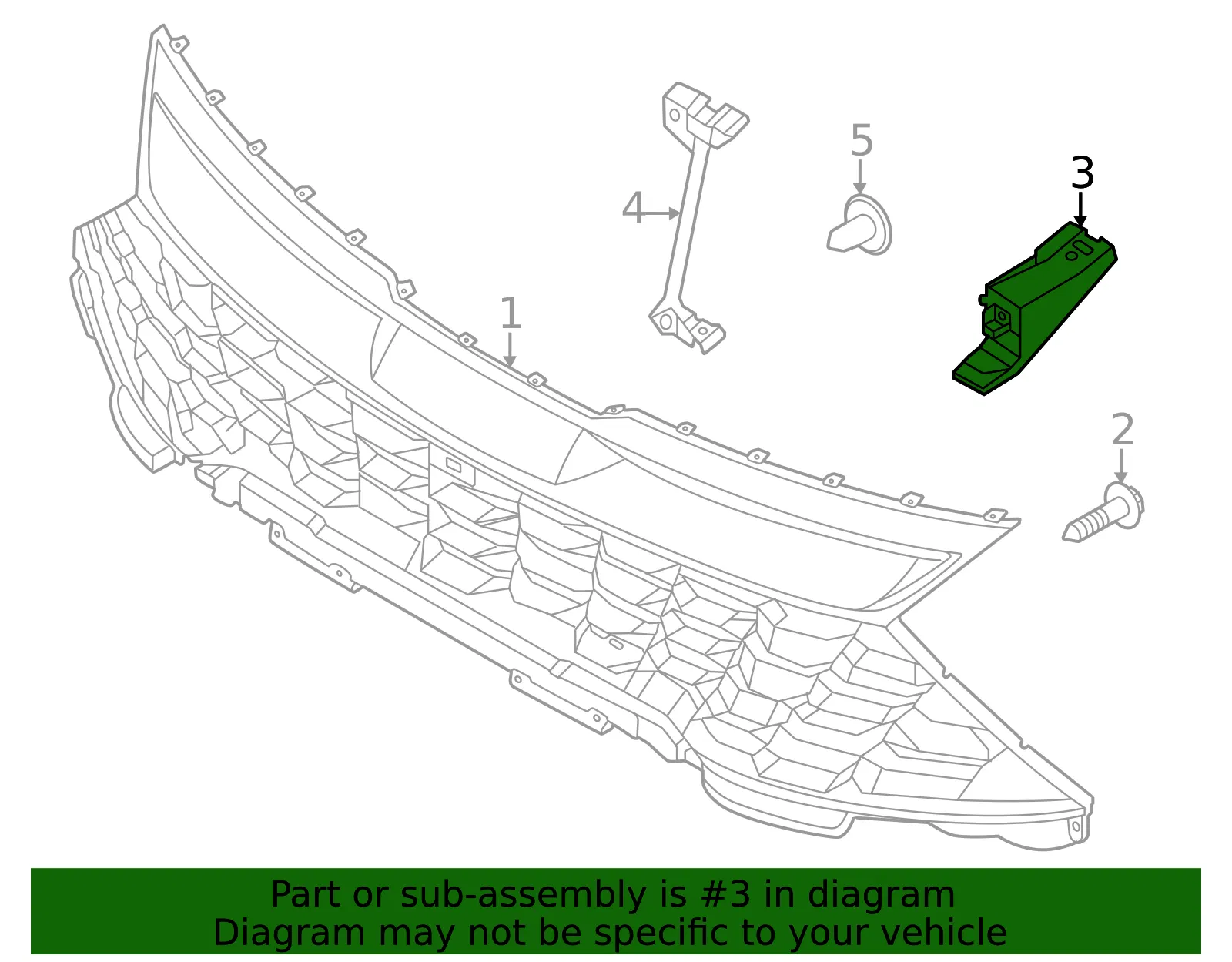 Bracket - Kia (86525-P1000) - view 2