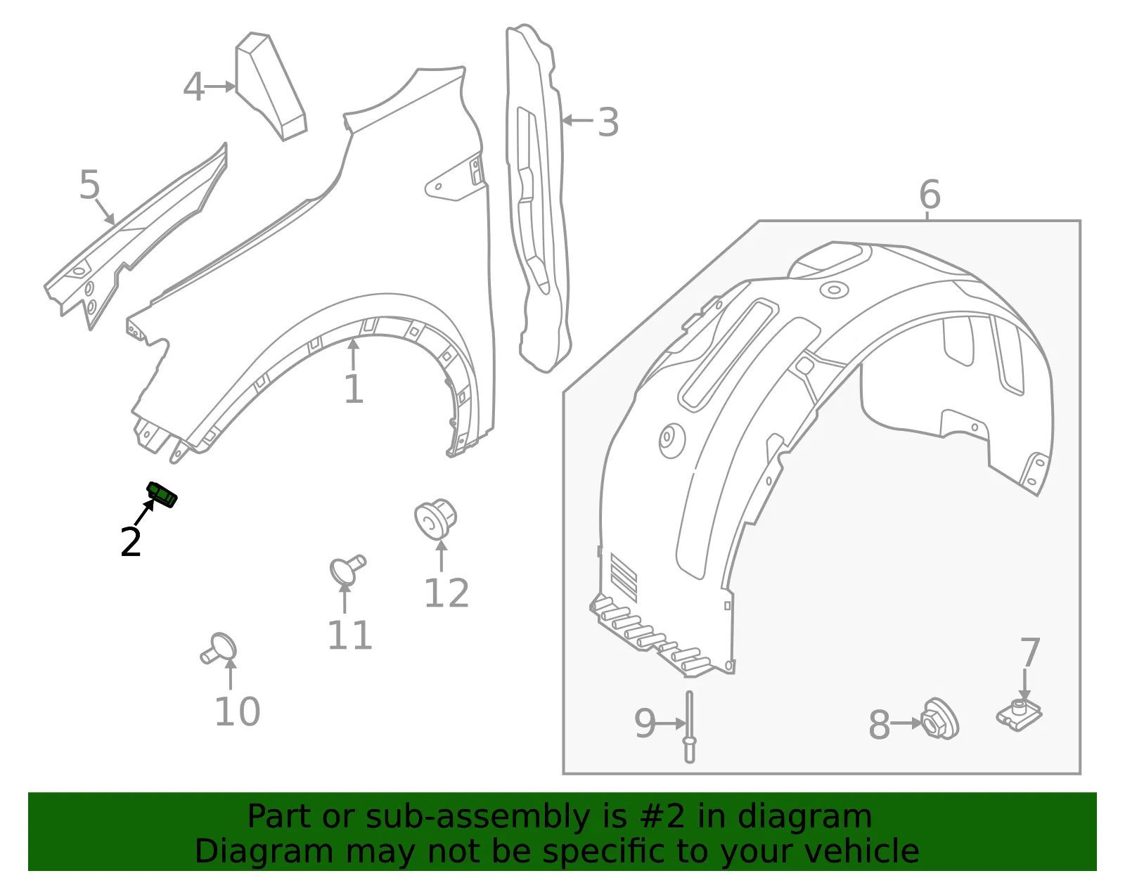 Front Bracket - Kia (86551-R5000) - view 3