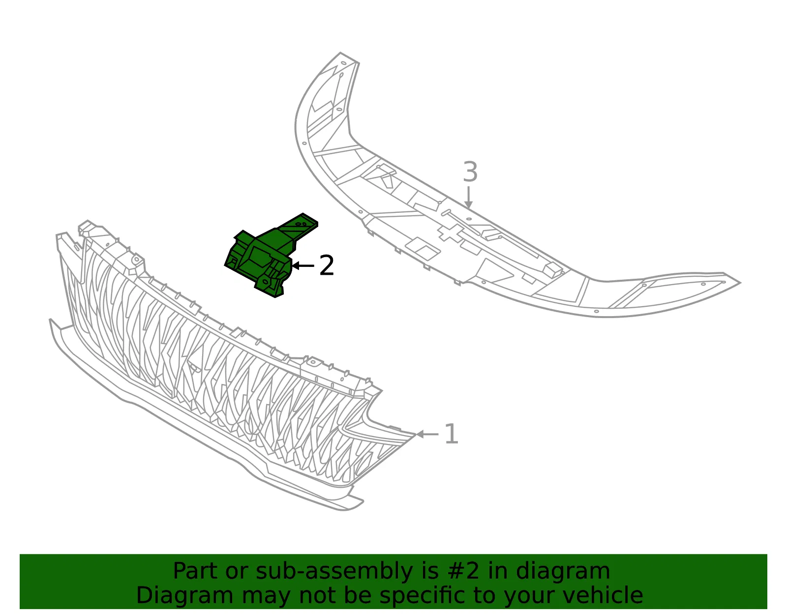 Mount Bracket - Kia (86555-R0000) - view 2
