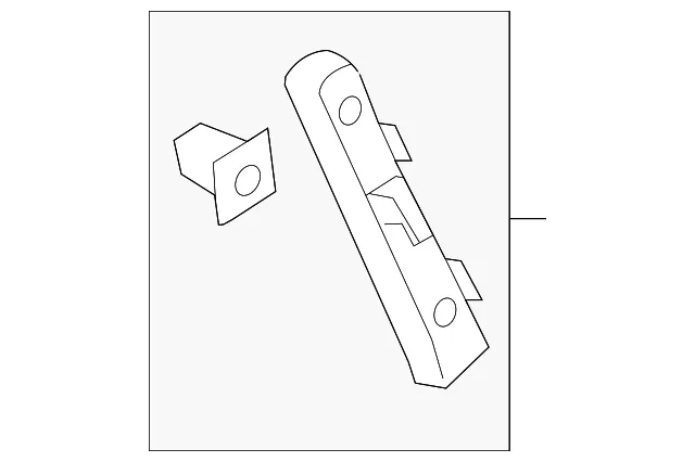 Side Retainer - Driver's Side (LH) - Kia (86613-1W000)