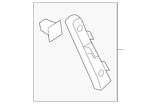 Side Retainer - Passenger Side (RH) - Kia (86614-1W200)