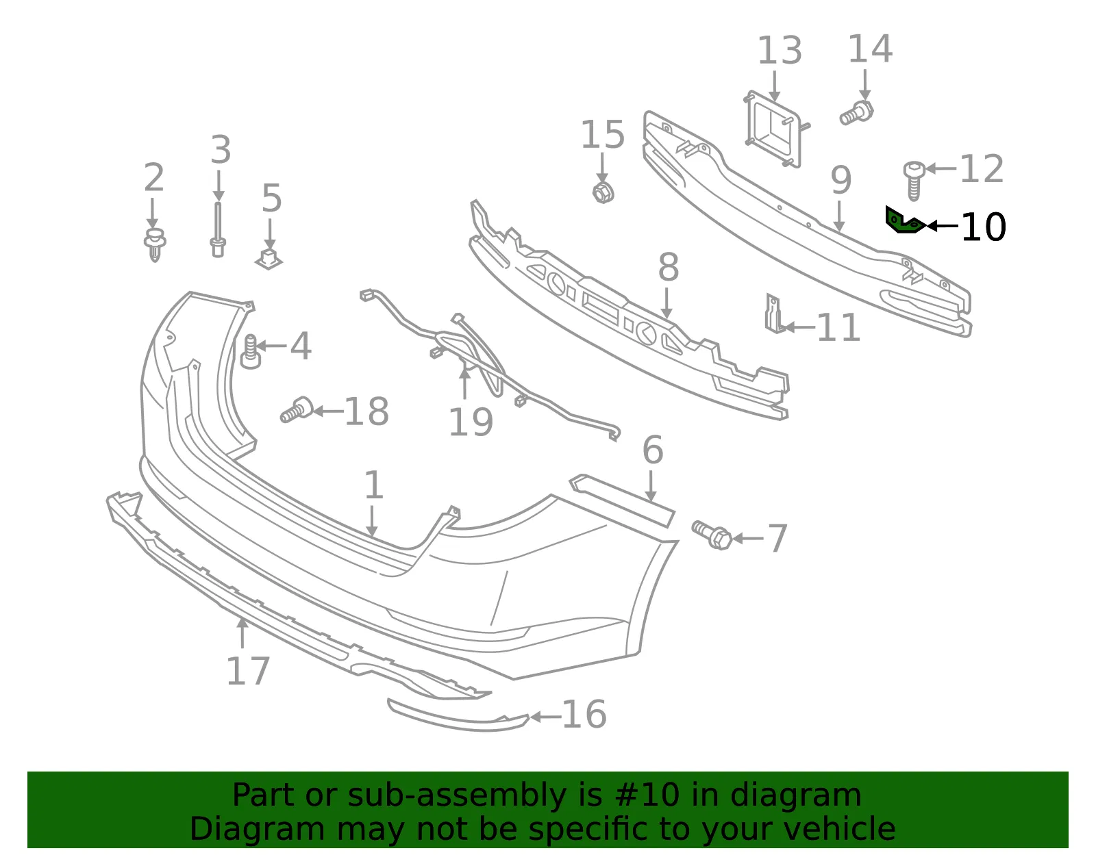 Impact Bar Upper Bracket - Kia (86633-2T020) - view 3