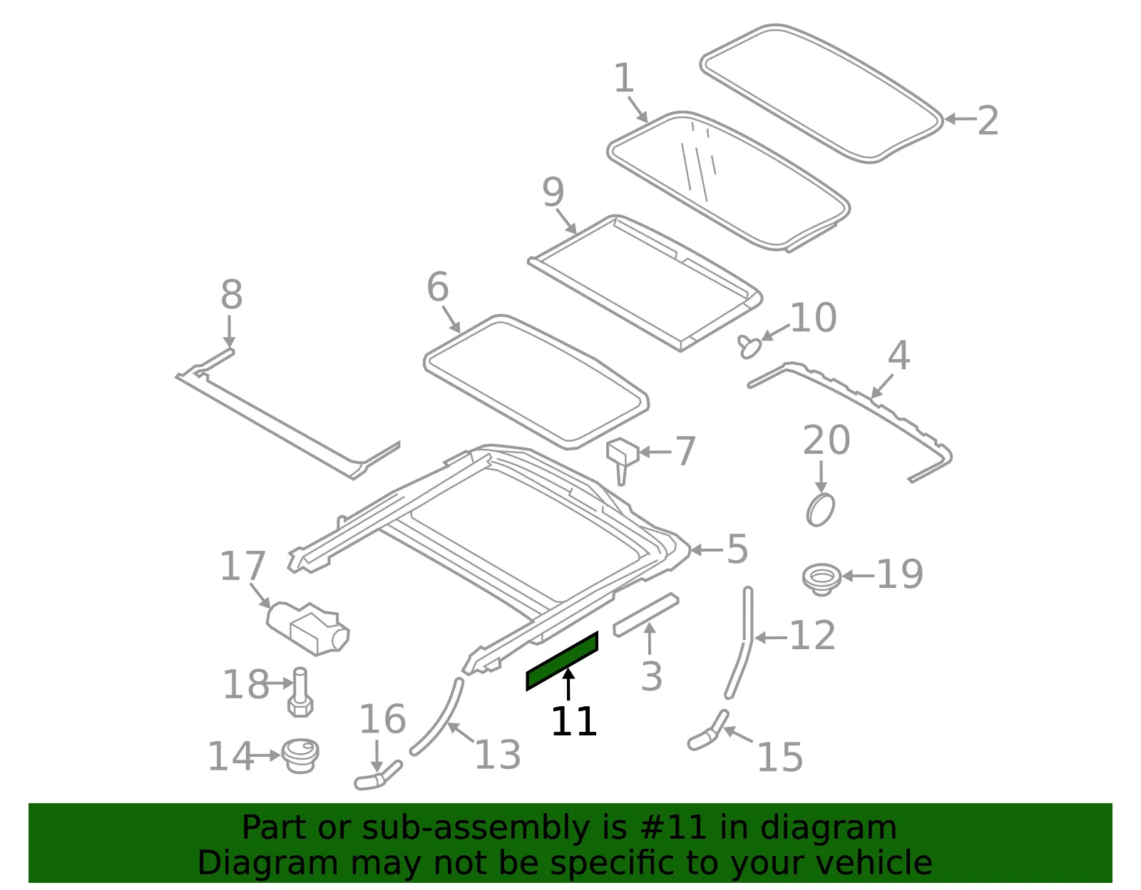 Sealing Strip - Volvo (8663821) - view 2