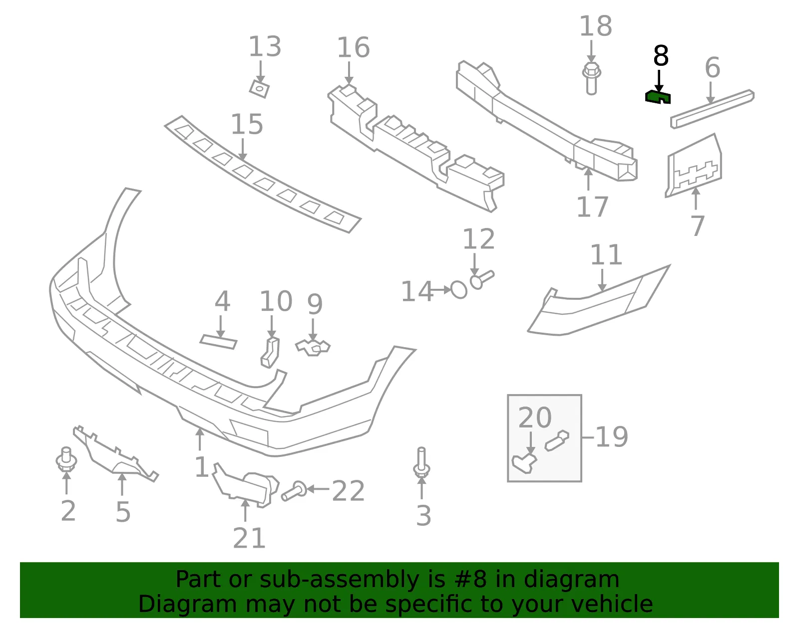 Front Bracket Retainer - Driver's Side (LH) - Kia (86653-2J000) - view 2