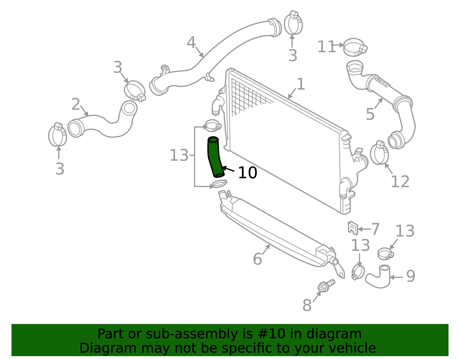 Inter-Cooler Pipe - Volvo (8683171) - view 3