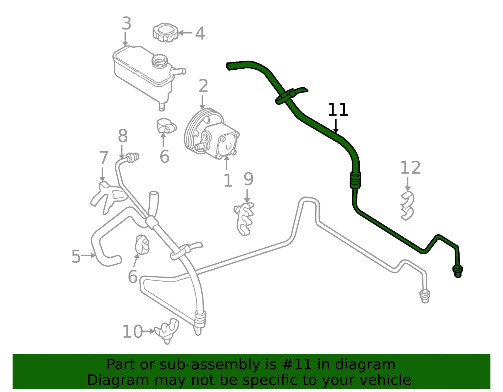 Return Hose - Volvo (31340942) - view 2