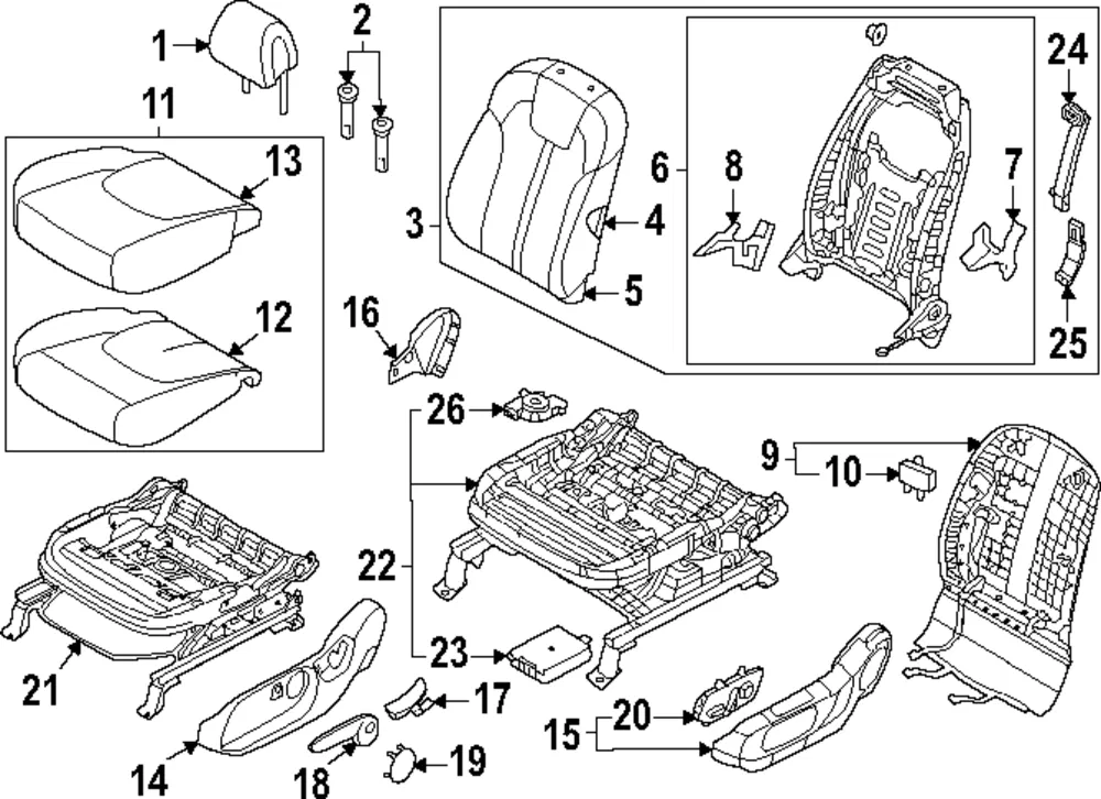 Outer Cover - Kia (88011-R0000OFB)