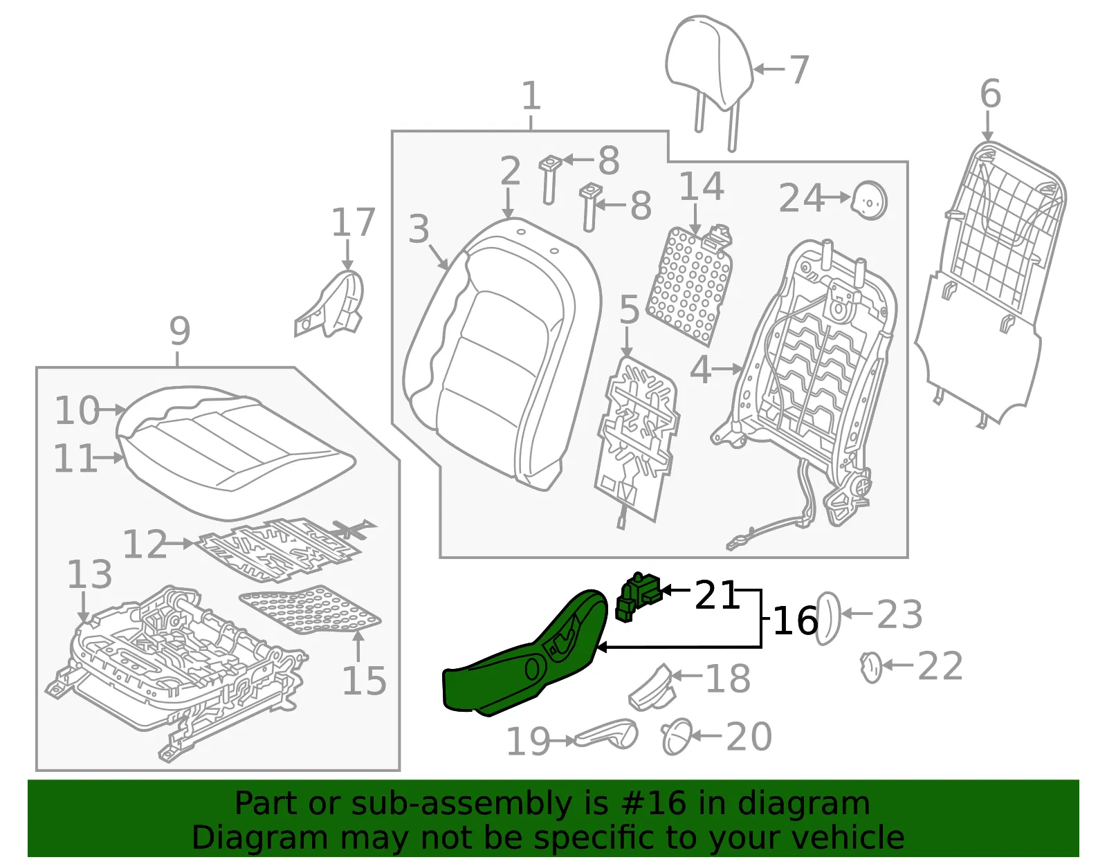 Outer Finish Panel - Kia (88170-A7020WK) - view 2