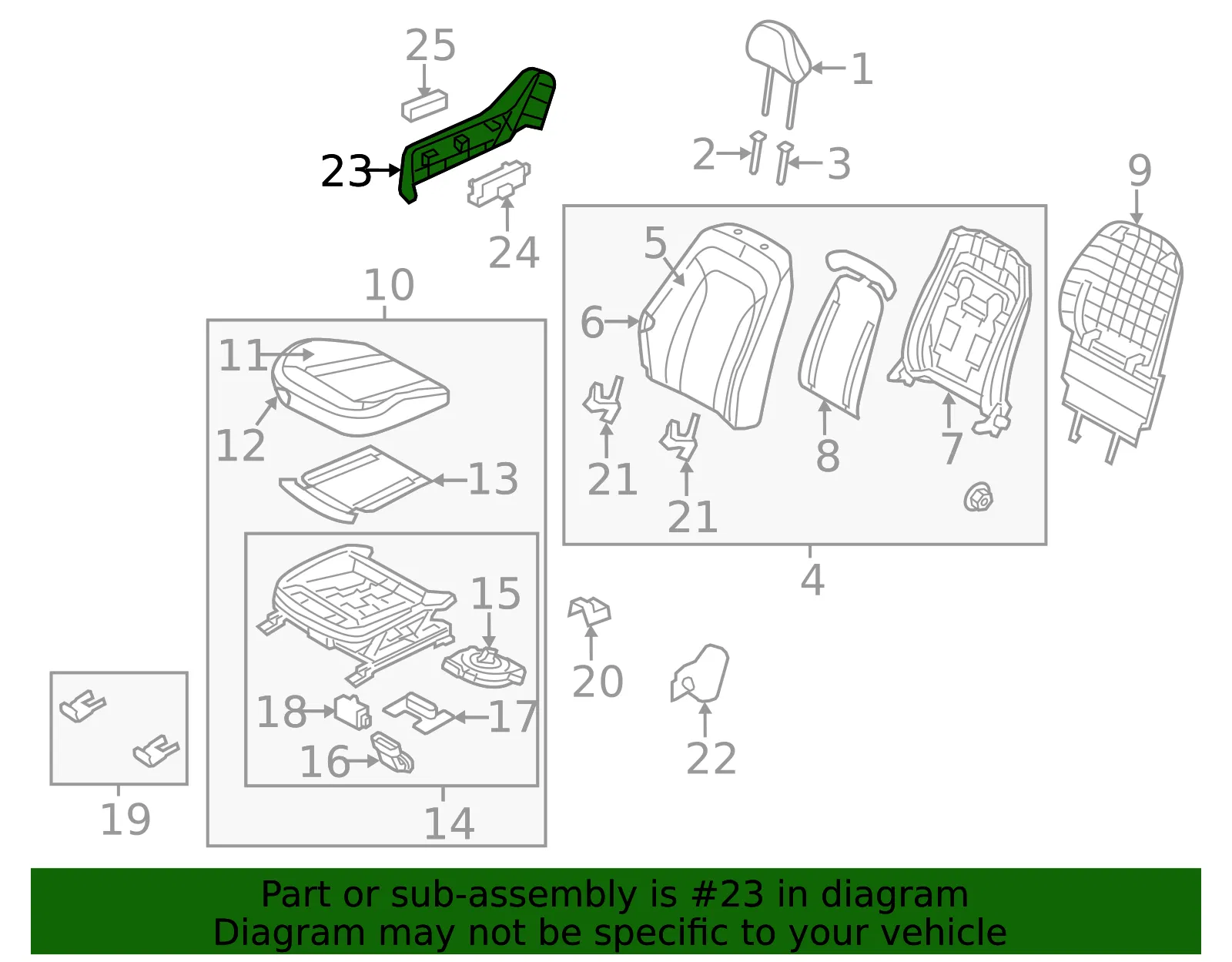 Outer Finish Panel - Kia (88270-4C010VA) - view 2