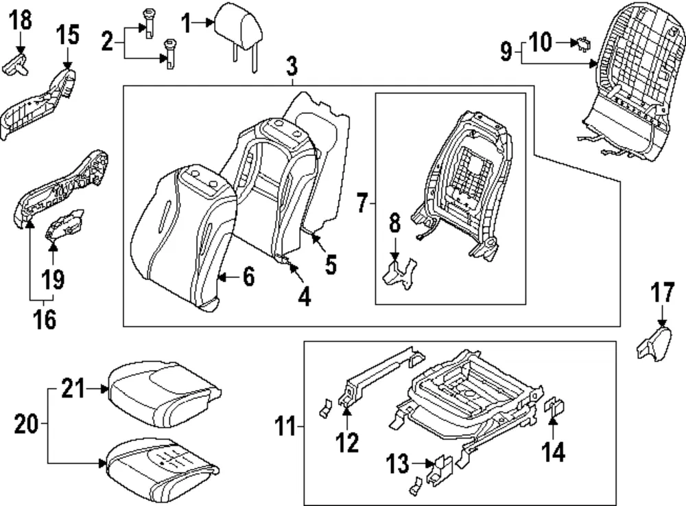 Rear End Track Cover - Kia (88594-R0000OFB)