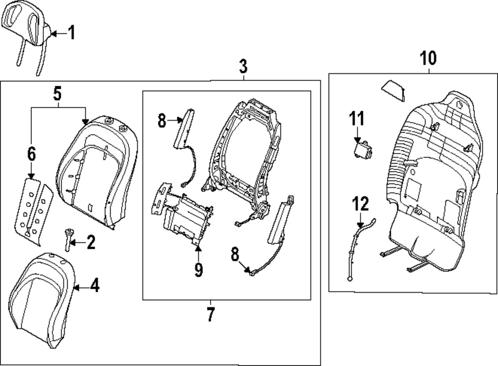 Lumbar Support - Kia (88380-DO200)