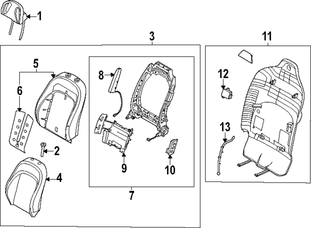 Lumbar Support - Kia (88480-DO100)