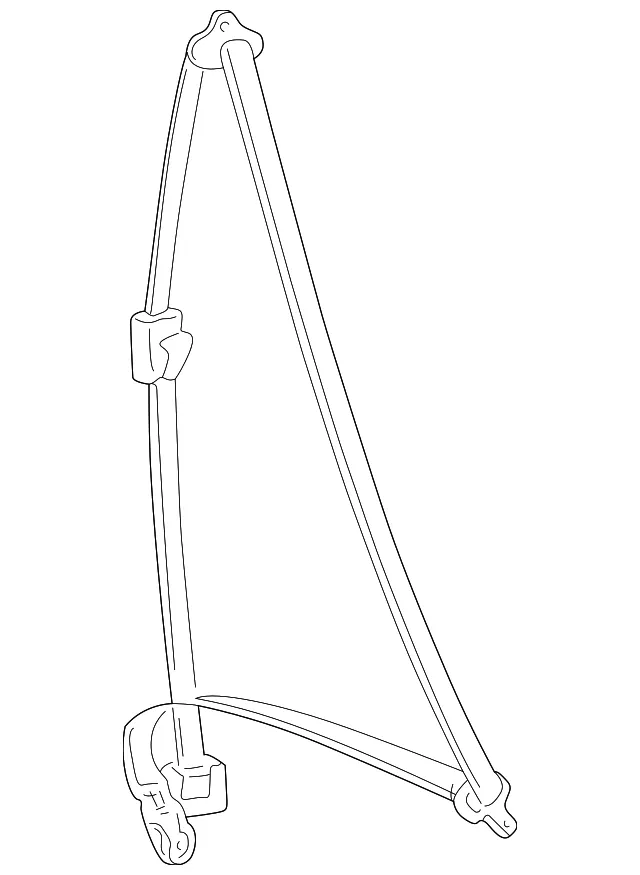 Belt & Retractor - Passenger Side (RH) - Kia (88820-38501GJ)