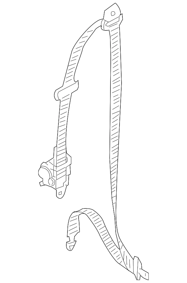 Belt & Retractor - Passenger Side (RH) - Kia (88820-3E600CY)