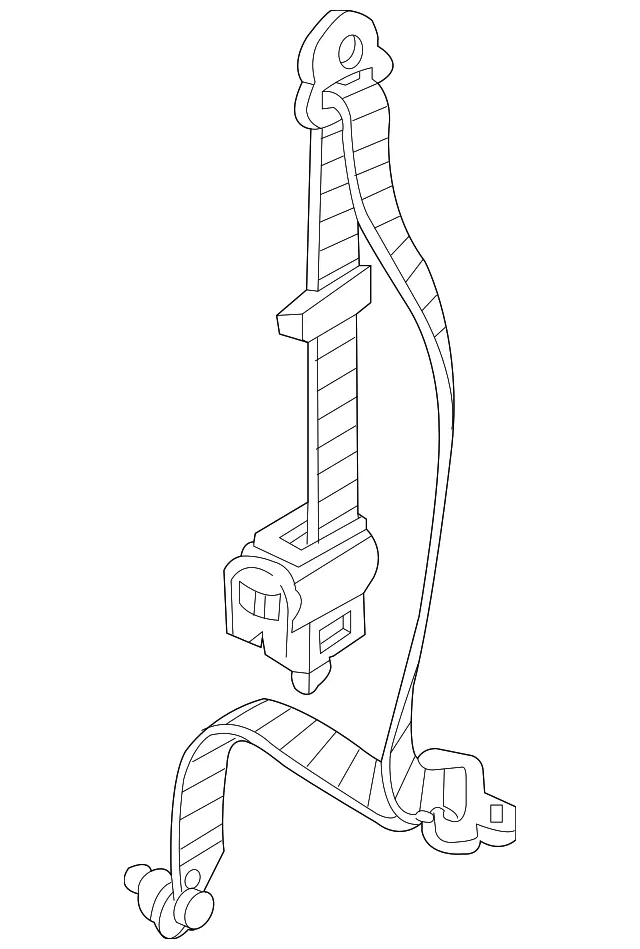 Belt & Retractor - Passenger Side (RH) - Kia (89820-4D500KS)