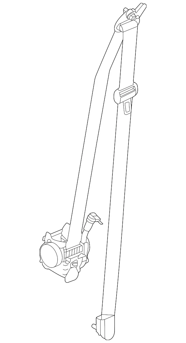 Lap & Shoulder Belt - Kia (88820-L2500WK)