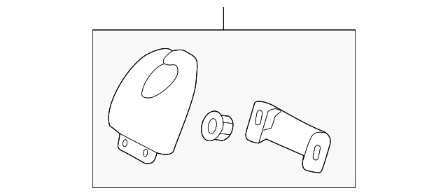 Center Belt Assembly Hook - Nissan (88836-3WC0B)
