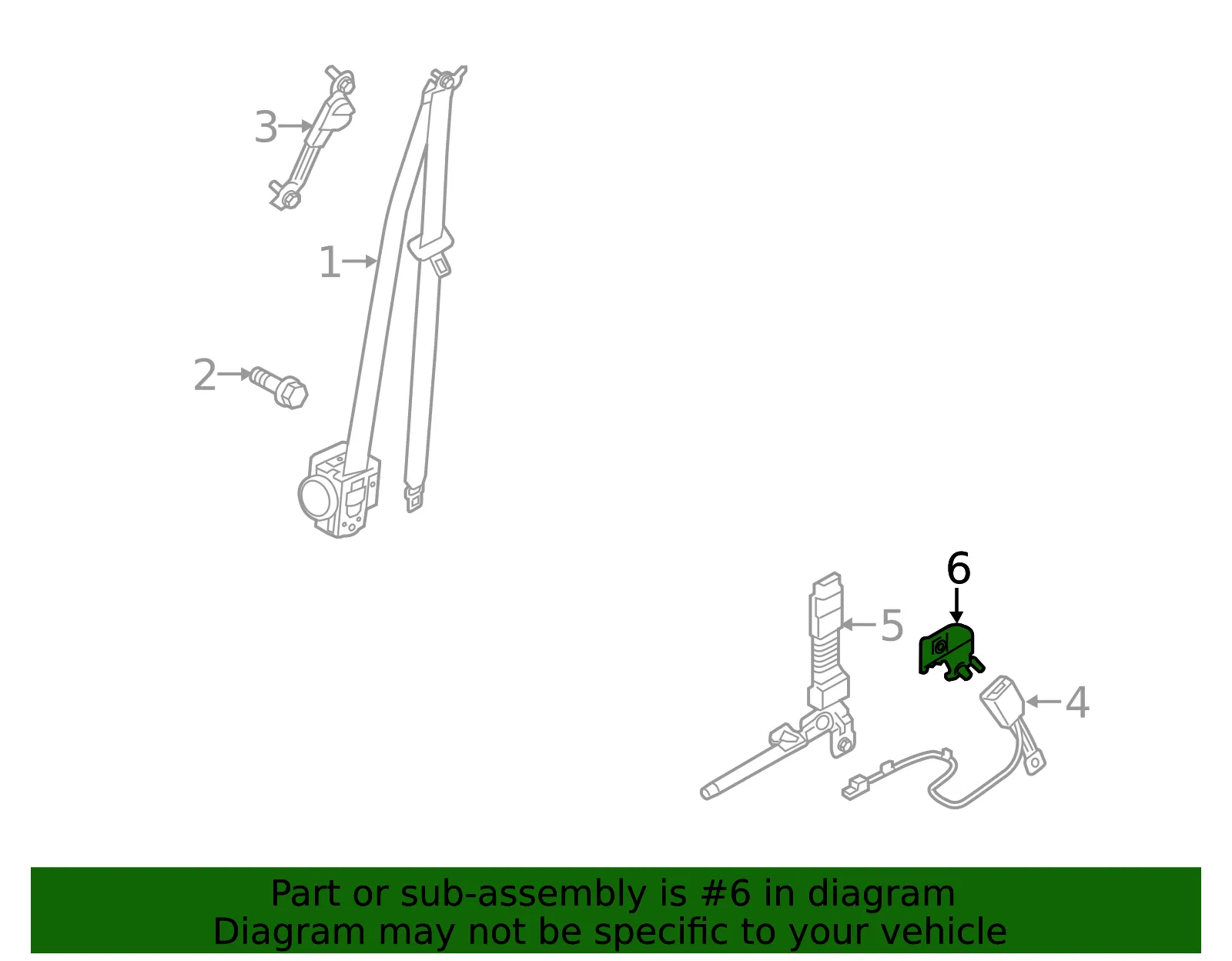 Bracket - Driver's Side (LH) - Kia (88857-E4000) - view 2