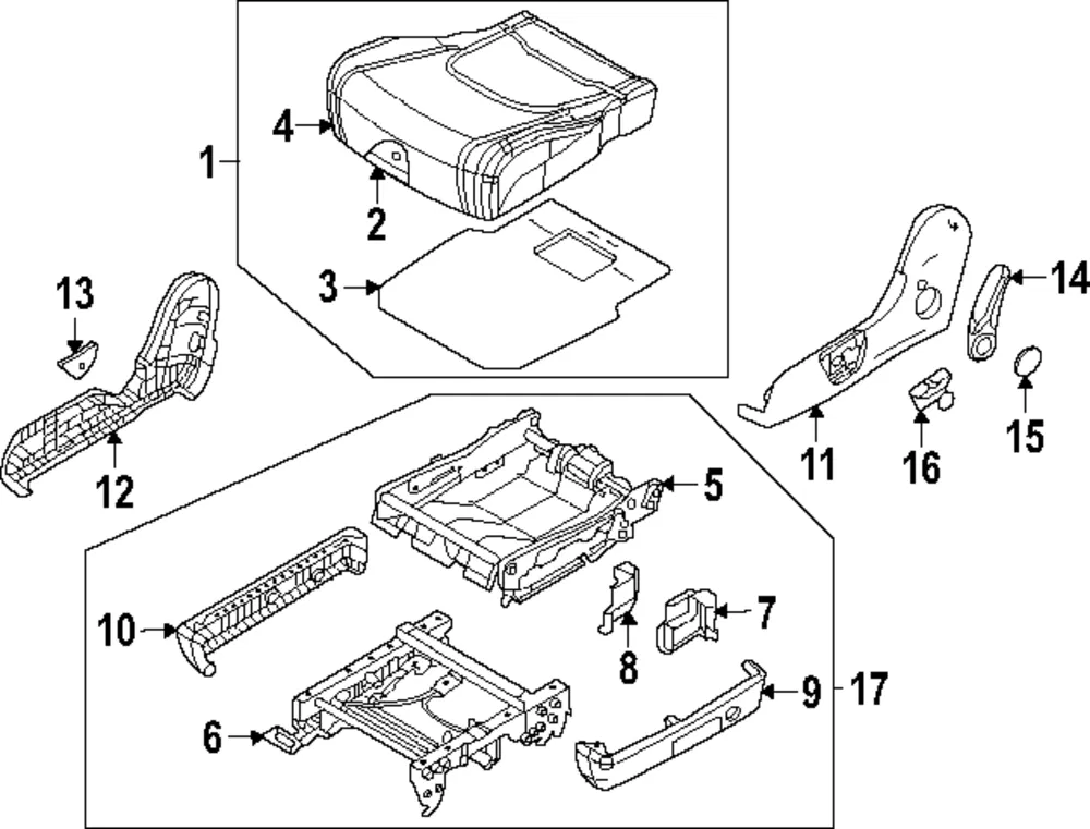 Recline Lever - Kia (89016-R0010OFB)