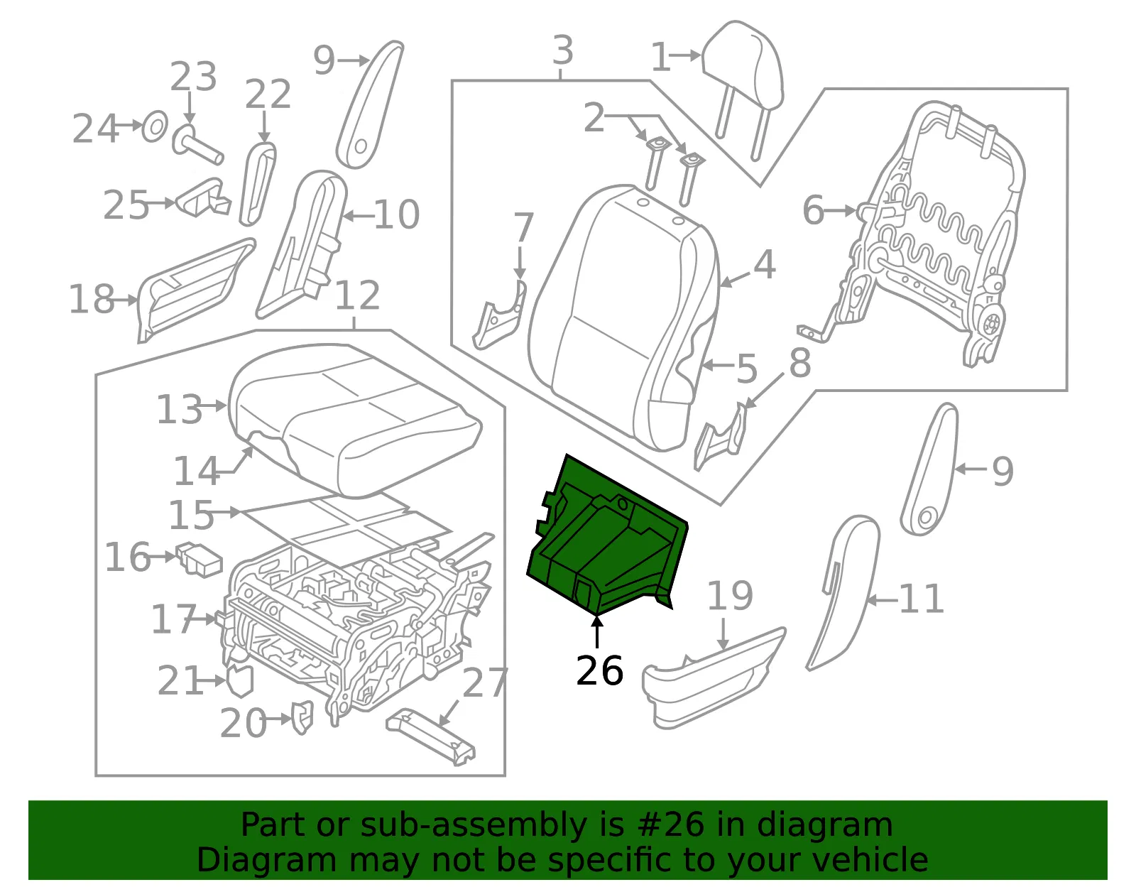 Lower Shield - Kia (89505-A9010DAA) - view 2