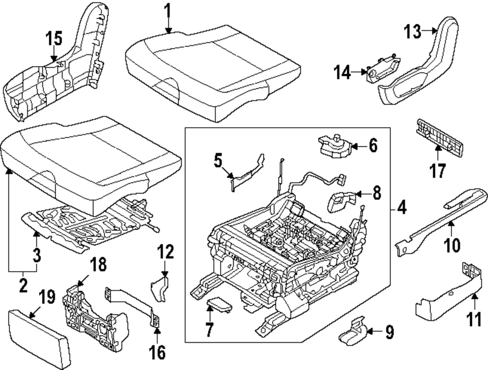 Track Cover Hole Cover - Kia (89527-DO300RBQ)