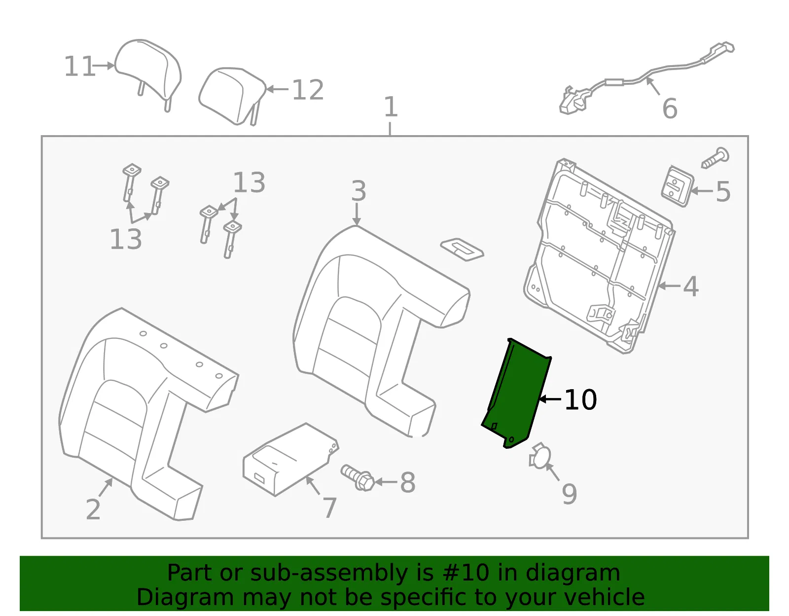 Back Panel - Kia (89931-A7110DFR) - view 2