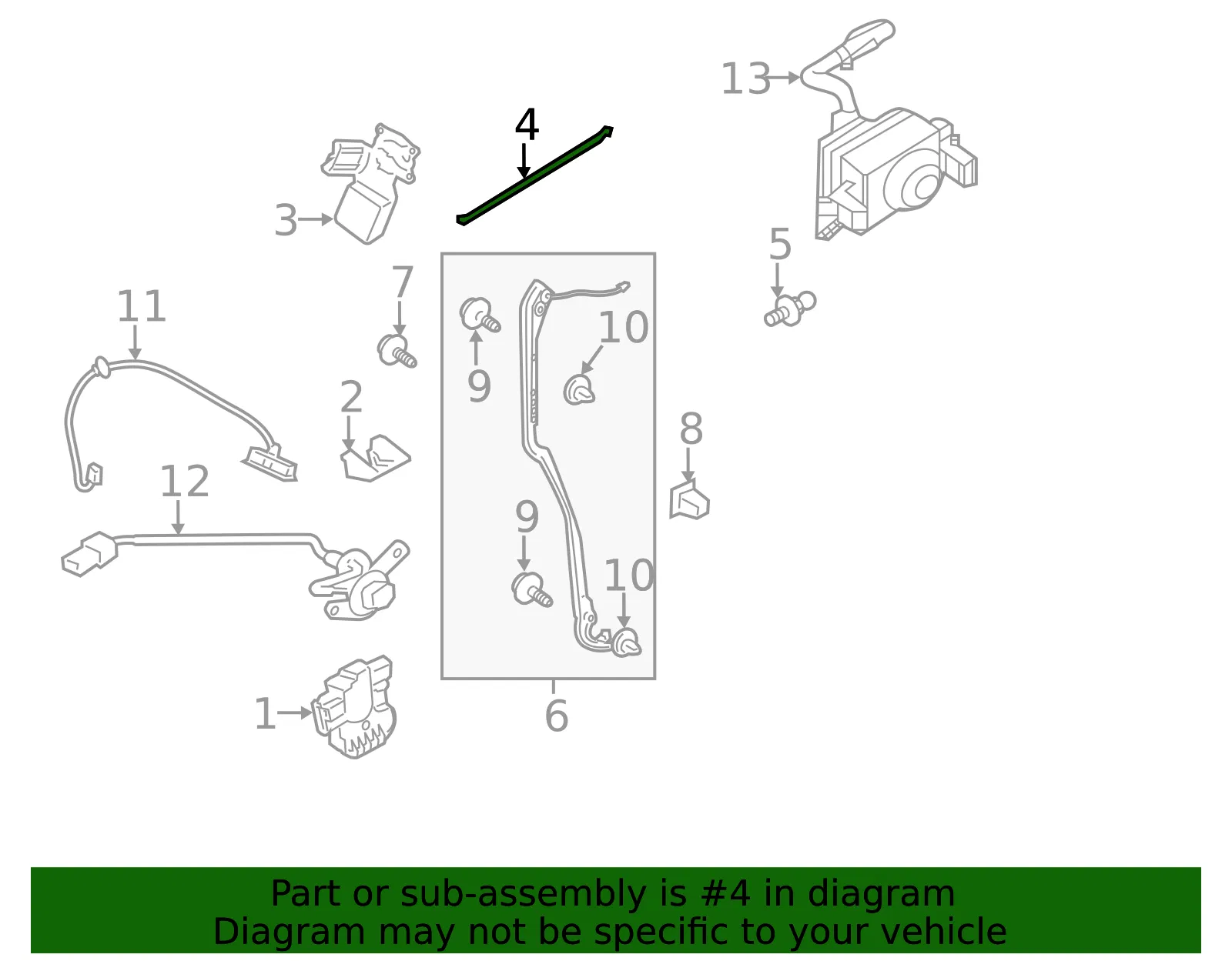 Support Rod - Nissan (90452-1LA0A) - view 2