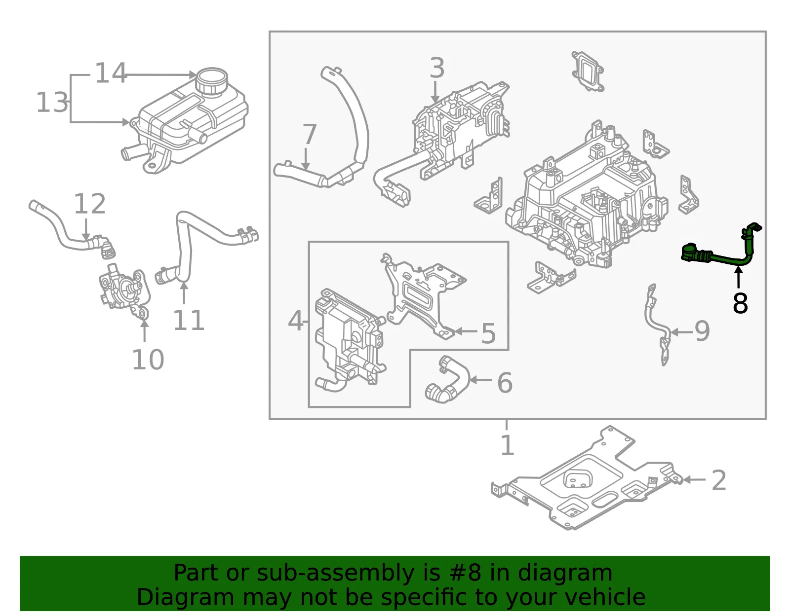Positive Cable - Kia (91660-CH100) - view 2