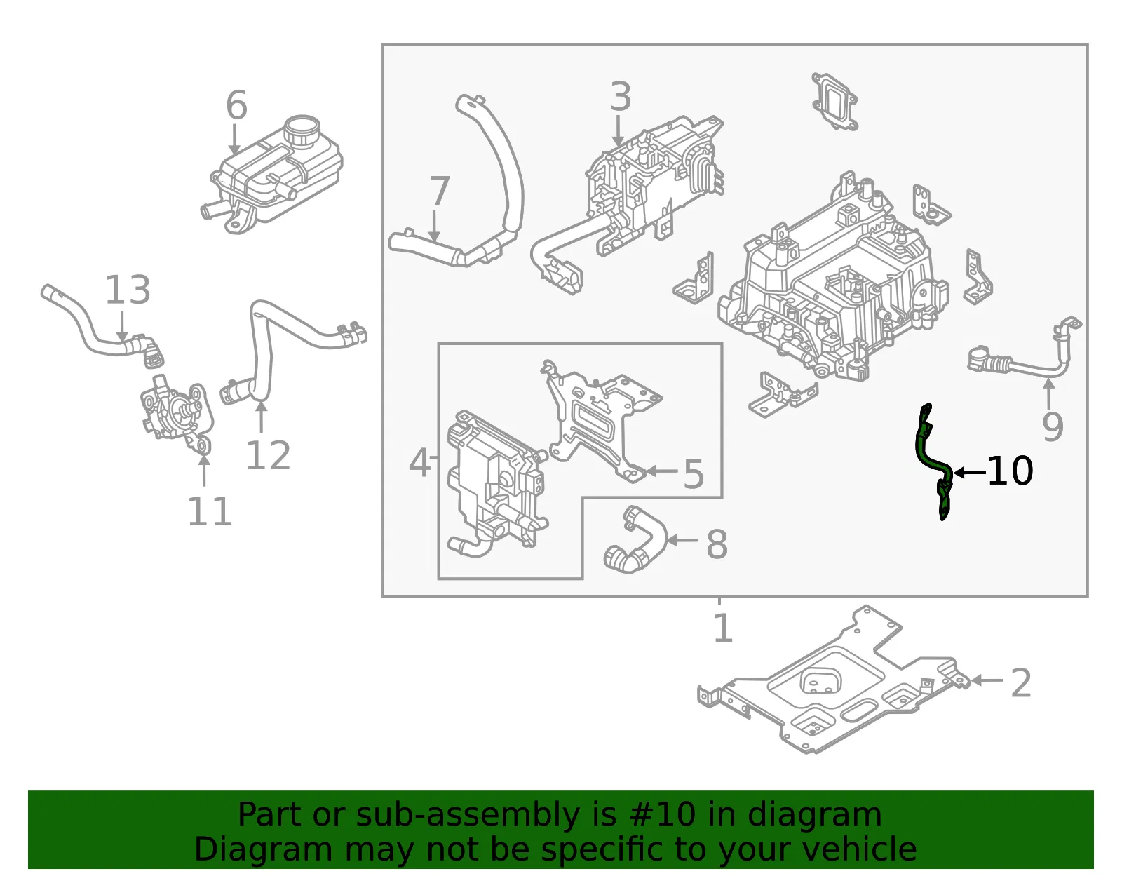 Negative Cable - Kia (91661-P4010) - view 2
