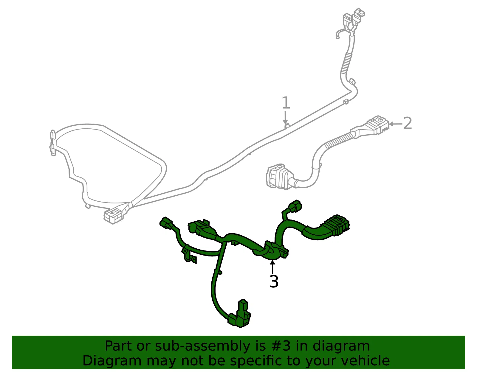 Cable - Kia (91674-CH100) - view 2