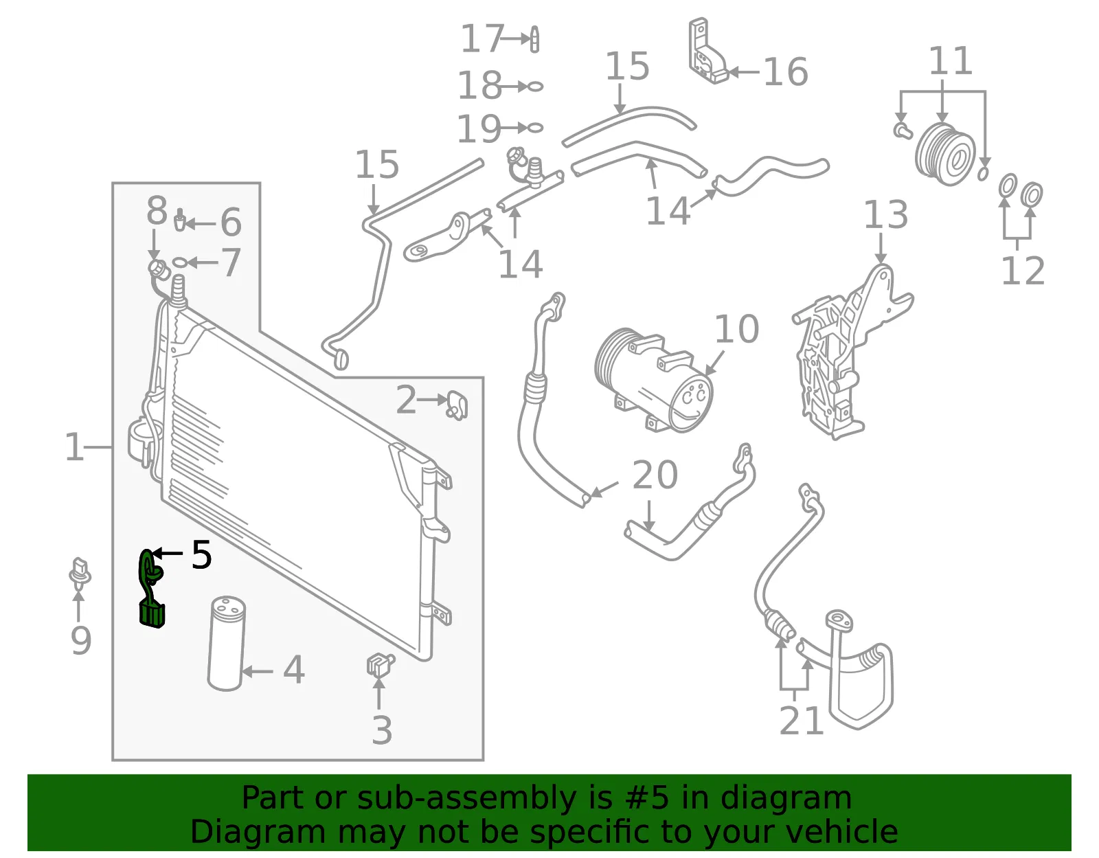 A/C Pipe - Volvo (9171650) - view 2
