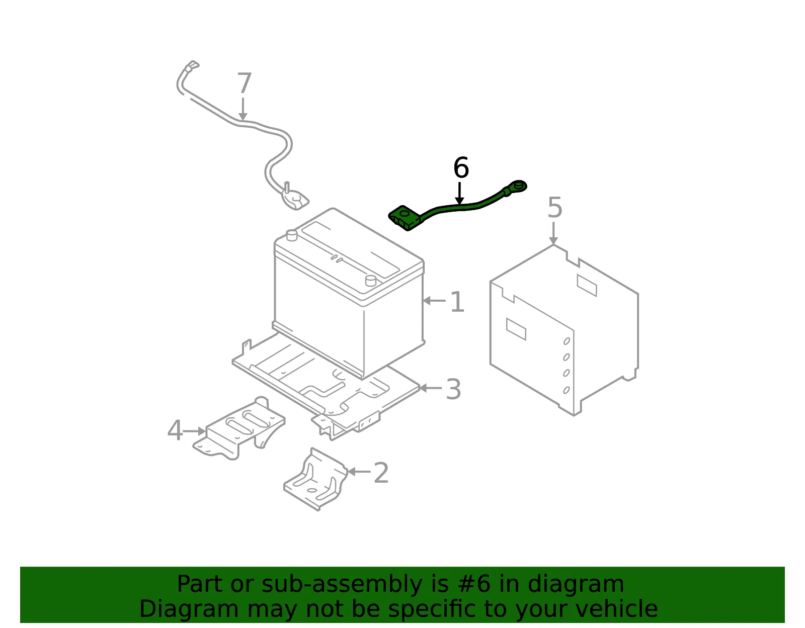 Positive Cable - Kia (91850-1F010) - view 2