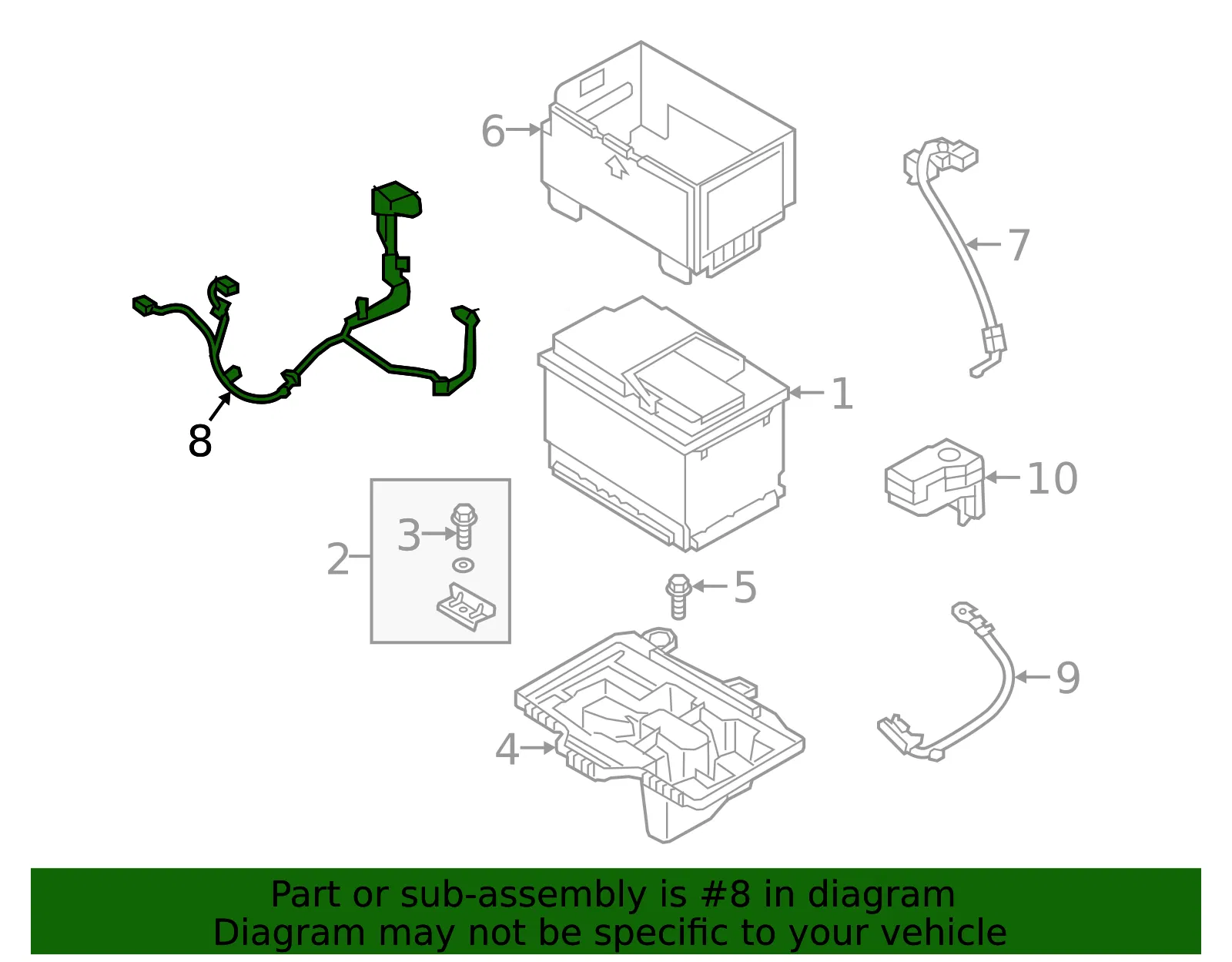 Positive Cable - Kia (91855-D9310) - view 2