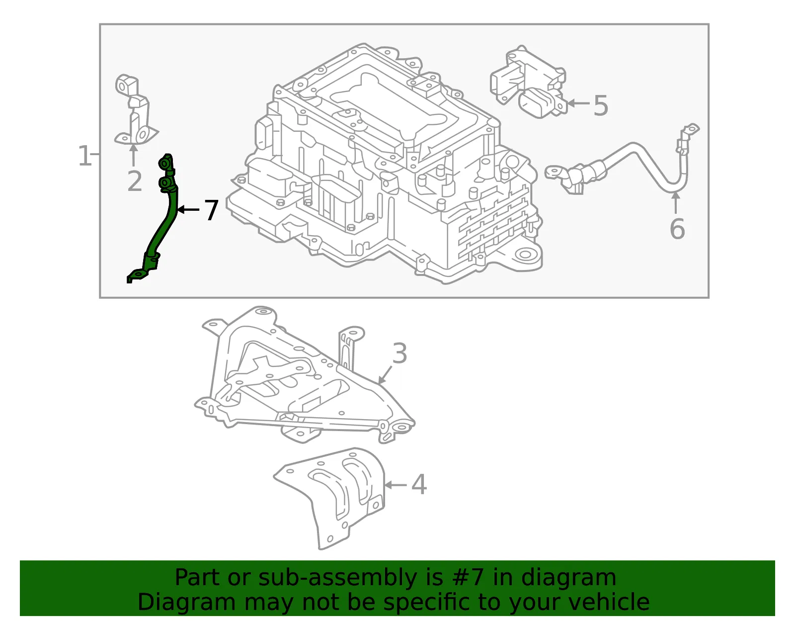 Negative Cable - Kia (91857-E6010) - view 2