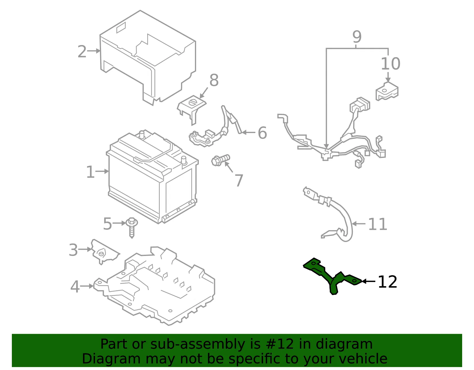 Ground Cable - Kia (91862-M7010) - view 2
