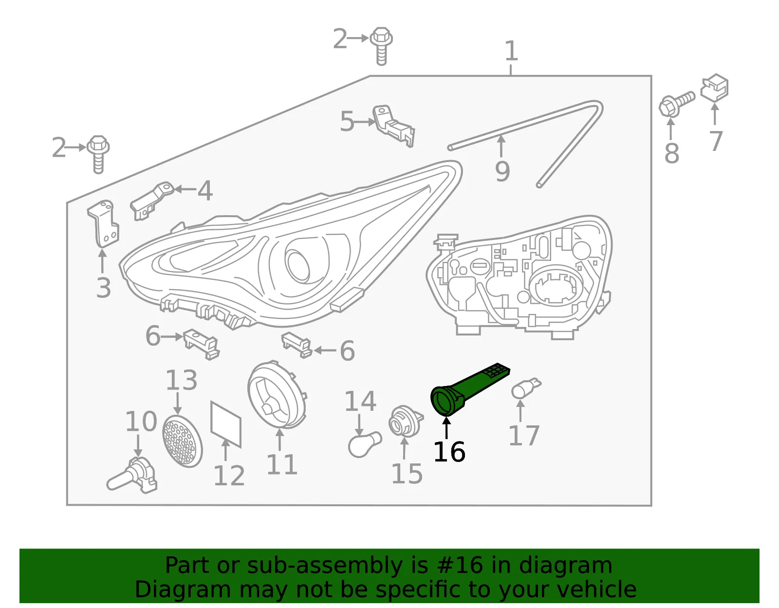 Holder - Kia (92162-D3000) - view 2