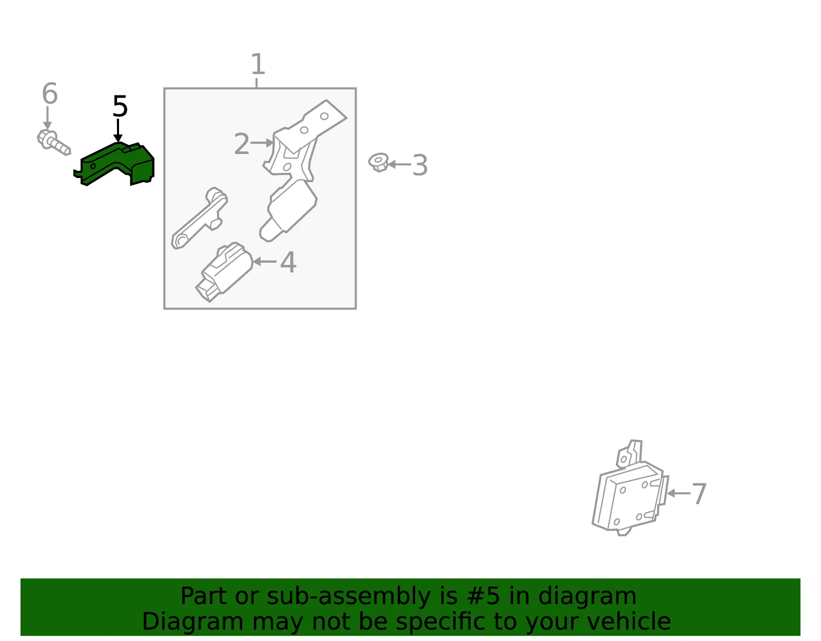 Support Bracket - Kia (92193-C1090) - view 2