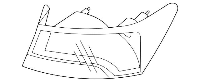 Lens & Housing - Passenger Side (RH) - Kia (92412-1M311)