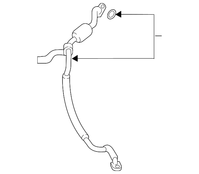 A/C Refrigerant Suction Hose - Nissan (92480-9HE0B)