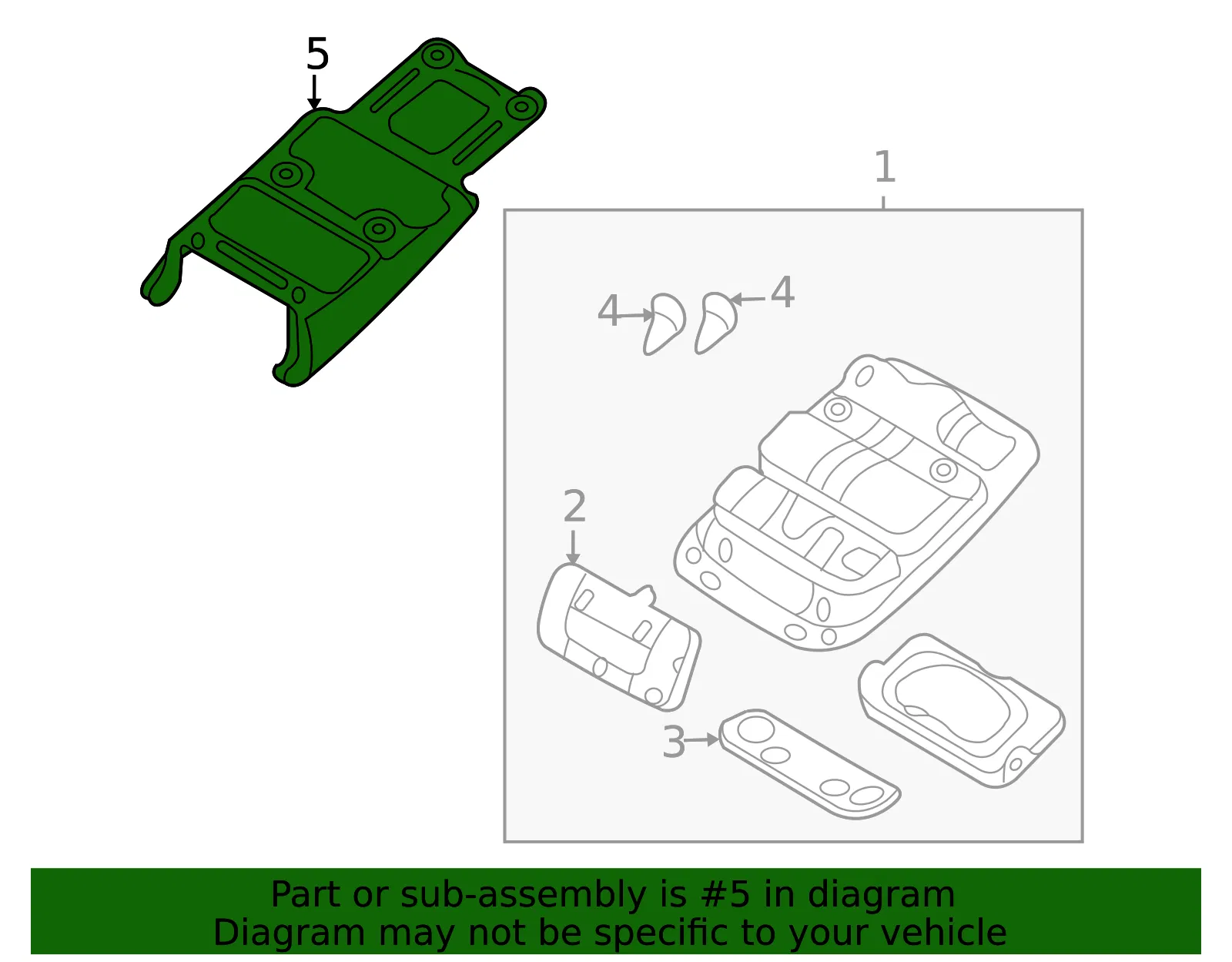 Mount Bracket - Kia (92815-4D000) - view 2