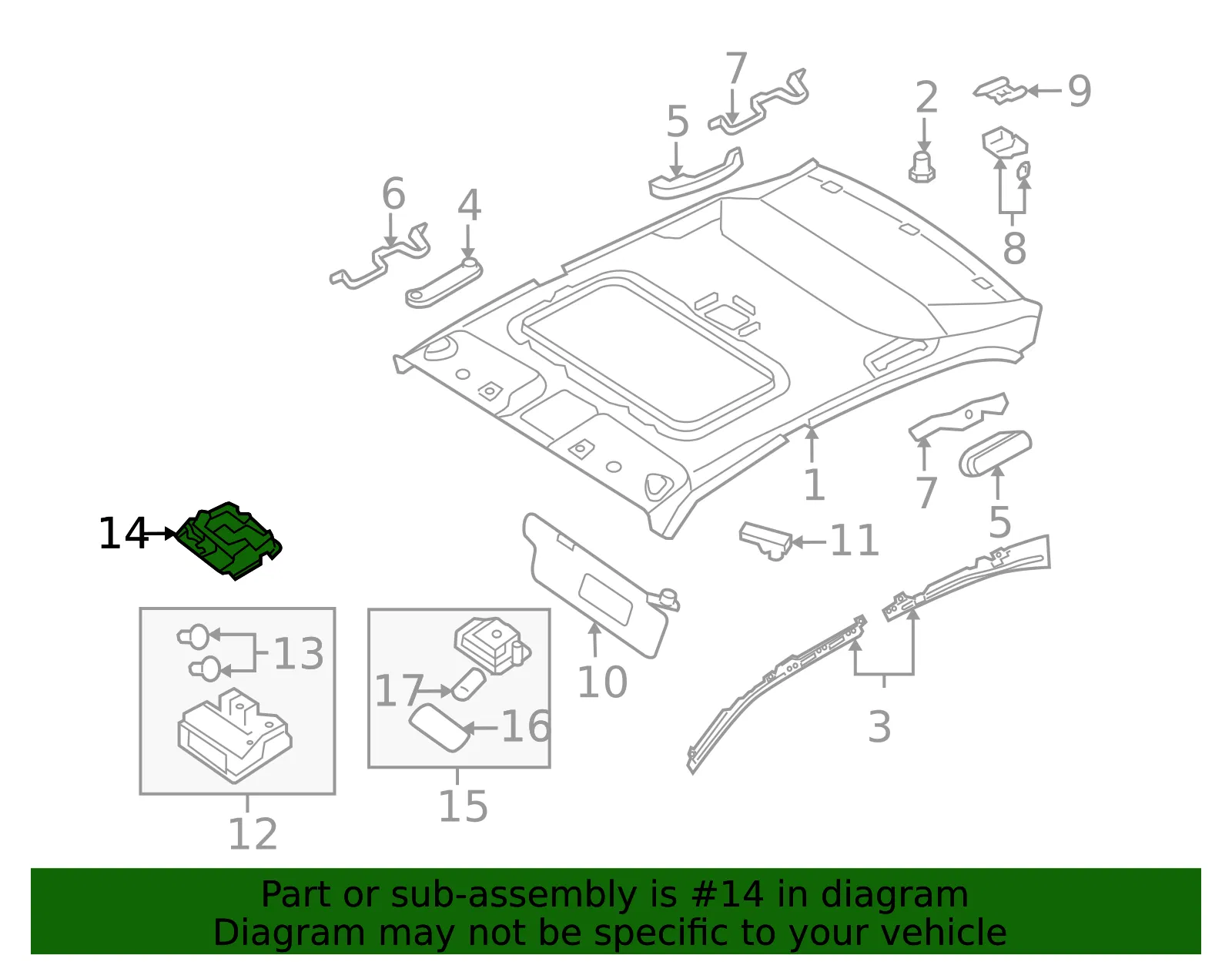 Mount Bracket - Kia (92829-2G000) - view 2