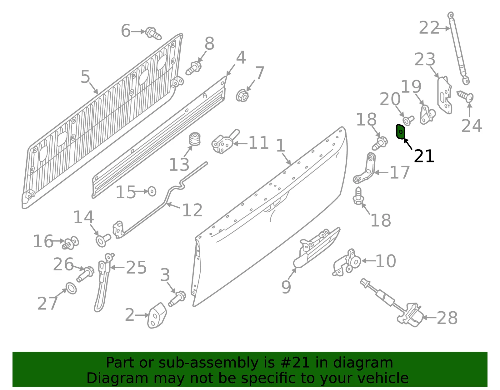 Pivot Shim - Passenger Side (RH) - Nissan (93454-EZ10C) - view 2