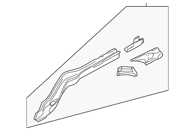 Rear Rail - Driver's Side (LH) - Volvo (9444481)
