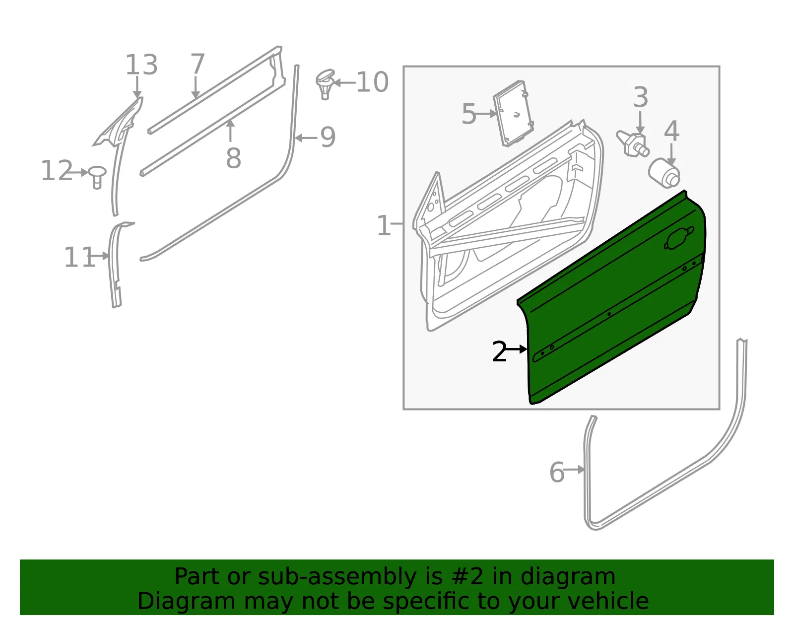 Outer Panel - Driver's Side (LH) - Volvo (9466331) - view 2