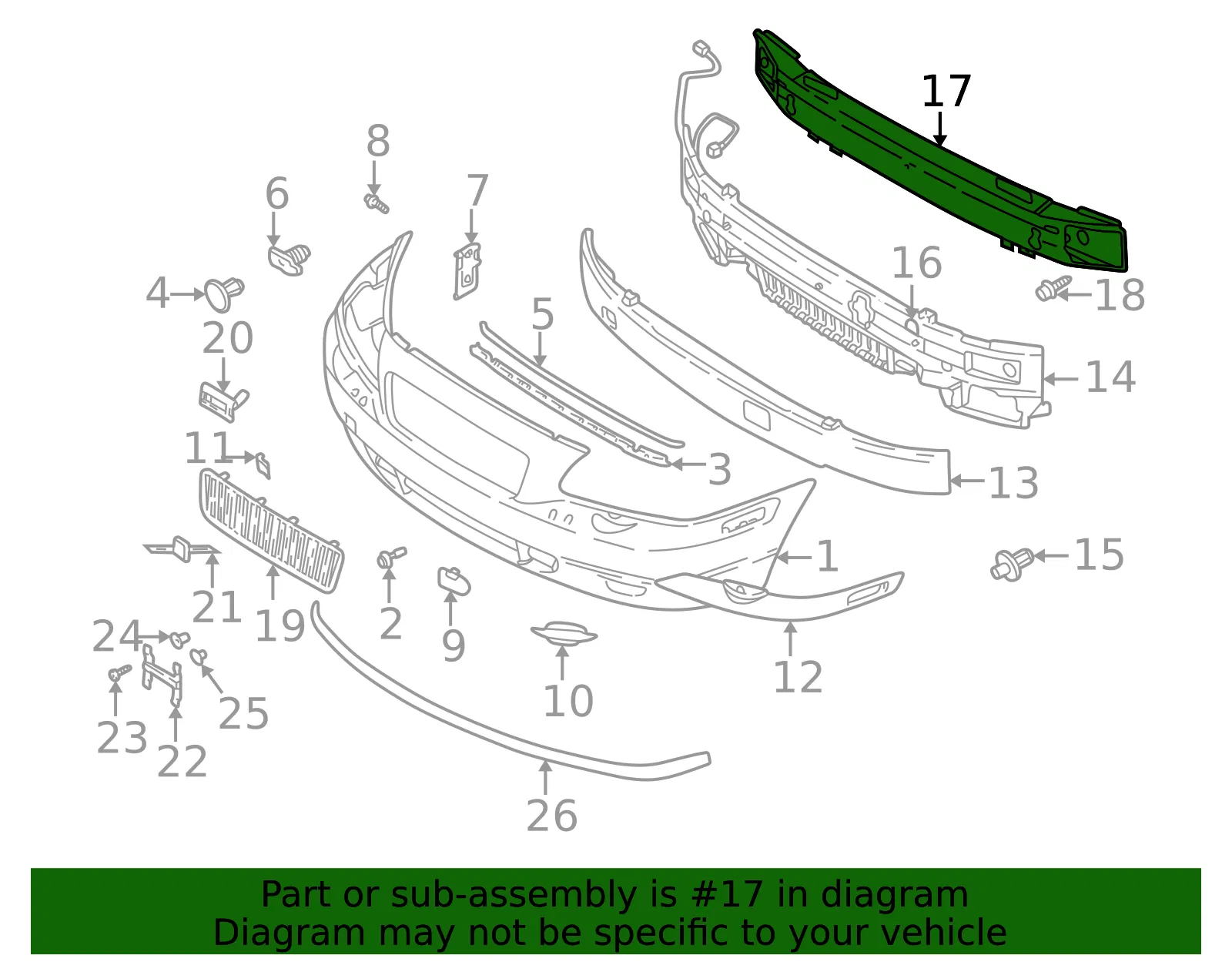Impact Bar - Volvo (9474739) - view 2