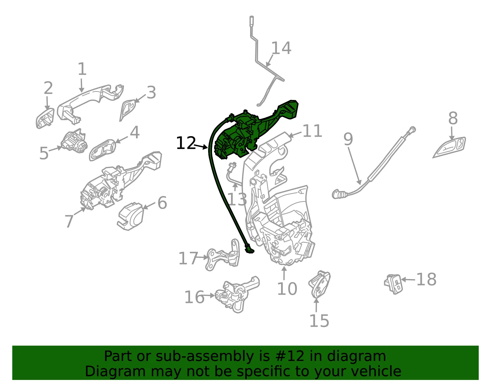 Lock Cable - Volvo (9486938) - view 3